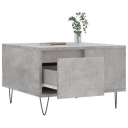 Berkfield Home Coffee Table Concrete Grey 55x55x36.5 cm Engineered Wood - thumbnail 4