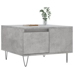 Berkfield Home Coffee Table Concrete Grey 55x55x36.5 cm Engineered Wood - thumbnail 3