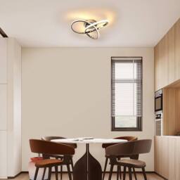 Goeco LED Ceiling Light, Dimmable, Bedroom Ceiling Light, 36W, Modern in Silver - thumbnail 4