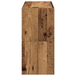 Berkfield Home Shoe Racks 2 pcs Stackable Old Wood 60x30x30.5 cm in Brown - thumbnail 5
