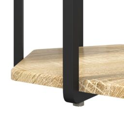 Berkfield Home Side Table Set of 2, Sonoma Oak Wood & Metal in Beige - thumbnail 7