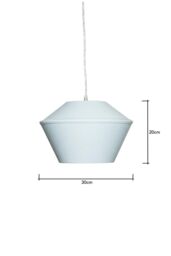BHS Lighting Dana 30cm Easy Fit Light Shade in Blue - thumbnail 5