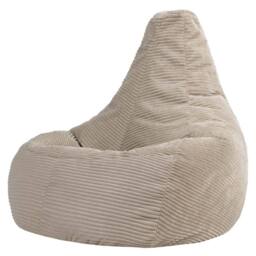icon Dalton XL Jumbo Corduroy Bean Bag Recliner in Stone - Size: Extra Large - thumbnail 3
