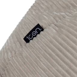 icon Dalton XL Jumbo Corduroy Bean Bag Recliner in Stone - Size: Extra Large - thumbnail 7