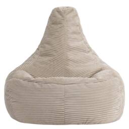 icon Dalton XL Jumbo Corduroy Bean Bag Recliner in Stone - Size: Extra Large - thumbnail 4