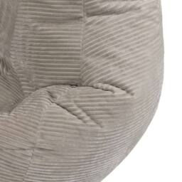 icon Dalton XL Jumbo Corduroy Bean Bag Recliner in Stone - Size: Extra Large - thumbnail 6