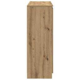 Berkfield Home Sideboard with Drawers Artisan Oak 100.5x35x98.5 cm Engineered Wood in Brown - thumbnail 7