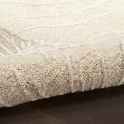 The Rug Shop UK Beige Modern Abstract Rayon Easy To Clean Cotton Backing Rug - Size: 160 cm x 220 cm - thumbnail 4