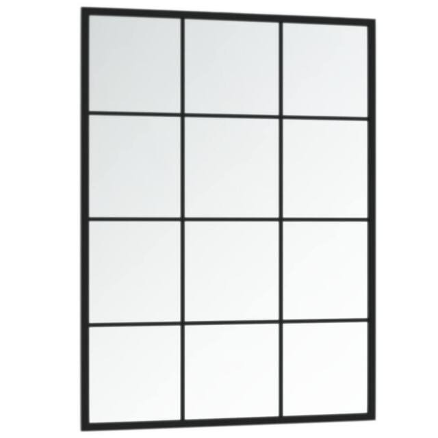 Berkfield Home Wall Mirrors 3 pcs Black 80x60 cm Metal - image 1