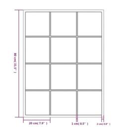 Berkfield Home Wall Mirrors 3 pcs Black 80x60 cm Metal - thumbnail 7