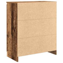 Berkfield Home Sideboard with Drawers Old Wood 71x35x84 cm Engineered Wood in Brown - Size: 71 x 35 x 84 cm - thumbnail 8