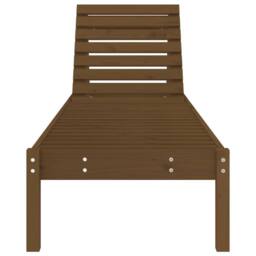 Berkfield Home Sun Lounger Honey Brown 199.5x60x74 cm Solid Wood Pine