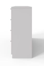 FWStyle White Panelled 8 Drawer Chest (H) 99cm (W) 110cm (D) 40cm Extra Deep Drawers - thumbnail 4