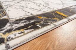 Celebrity Interiors Bianco 185XA Cream/Grey Rug in Cream - Size: 120 cm x 170 cm - thumbnail 2