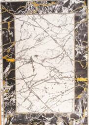 Celebrity Interiors Bianco 185XA Cream/Grey Rug in Cream - Size: 120 cm x 170 cm - thumbnail 1