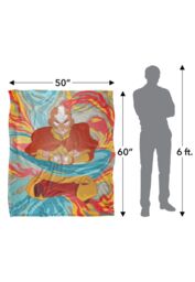 Avatar: The Last Airbender Avatar The Last Airbender Aang Silky Touch Super Soft Throw Blanket 152 X 127 cm in White - thumbnail 5