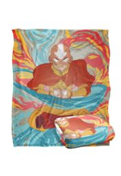 Avatar: The Last Airbender Avatar The Last Airbender Aang Silky Touch Super Soft Throw Blanket 152 X 127 cm in White - thumbnail 2
