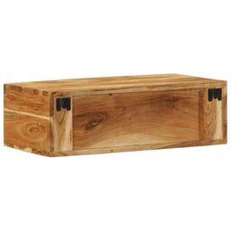Berkfield Home Wall-mounted TV Cabinet 60x30x19 cm Solid Wood Acacia in Brown - Size: 60 x 30 x 19 cm - thumbnail 6