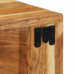 Berkfield Home Wall-mounted TV Cabinet 60x30x19 cm Solid Wood Acacia in Brown - Size: 60 x 30 x 19 cm - thumbnail 9