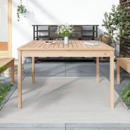 Berkfield Home Garden Table 121x82.5x76 cm Solid Wood Pine in Light Tan - thumbnail 2