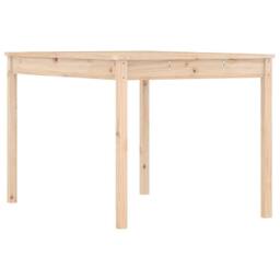 Berkfield Home Garden Table 121x82.5x76 cm Solid Wood Pine in Light Tan - thumbnail 1
