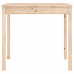 Berkfield Home Garden Table 121x82.5x76 cm Solid Wood Pine in Light Tan - thumbnail 6
