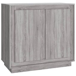 Berkfield Home Sideboard Grey Sonoma 80x34x75 cm Engineered Wood - Size: 80 x 34 x 75 cm - thumbnail 2