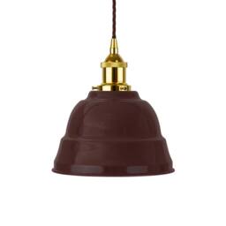 SE Home Burgundy Red Lincoln Pendant Light - Gold - Brown Twisted