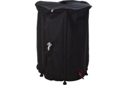 idooka 250L Collapsible Water Butt with Tap & Hose Connector in Black - thumbnail 1