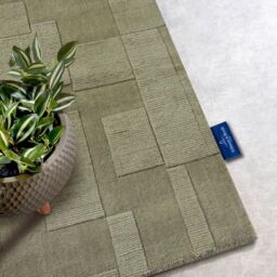 THE RUGS Villeroy & Boch 1906 Wool Rug Wilhelmine - Handwoven Soft & Durable in Green - Size: 120 cm x 170 cm - thumbnail 8