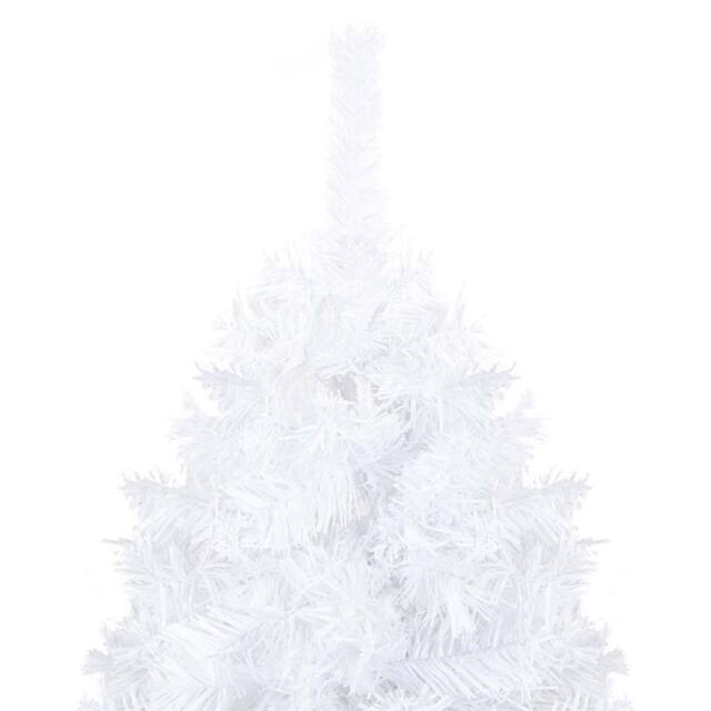 Berkfield Home Beautiful Artificial Pre-lit Christmas Tree with Ball Set White 1 - image 1
