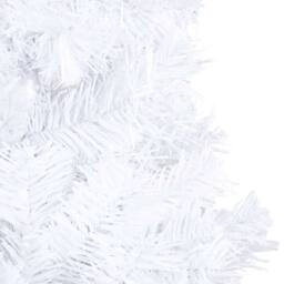 Berkfield Home Beautiful Artificial Pre-lit Christmas Tree with Ball Set White 1 - thumbnail 4