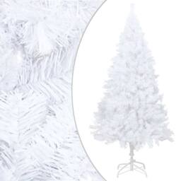 Berkfield Home Beautiful Artificial Pre-lit Christmas Tree with Ball Set White 1 - thumbnail 3