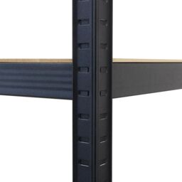 House of Home Boltless 5 Tier Shelving Racking Heavy Duty Steel Shelf Unit Shed Garage Black - thumbnail 2