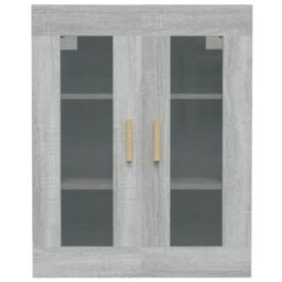 Berkfield Home Hanging Wall Cabinet Grey Sonoma 69.5x34x90 cm - thumbnail 3