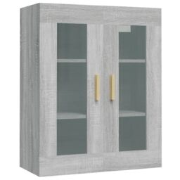 Berkfield Home Hanging Wall Cabinet Grey Sonoma 69.5x34x90 cm - thumbnail 2