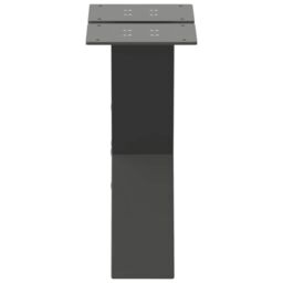 Berkfield Home Coffee Table Legs X-Shaped 2 pcs Anthracite 40x(30-31) cm Steel in Black - thumbnail 6