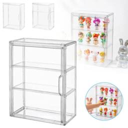 Kelvenix Acrylic Display Case for Collectibles 3 Tier in Clear - thumbnail 1