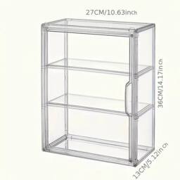 Kelvenix Acrylic Display Case for Collectibles 3 Tier in Clear - thumbnail 2
