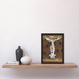 Artery8 Richard Roland Holst Framed Wall Art Print Ulcerated Hand Painting in Brown - Size: A4 - thumbnail 2