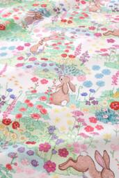 Belle & Boo 'Meadow Bunnies' Reversible Cotton Duvet Cover Set in Blue - Size: Single - thumbnail 5