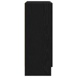 Berkfield Home Modern Book Cabinet - Black Oak, 82.5 x 30.5 x 80 cm, Made of Eng - Size: 82.5 x 30.5 x 80 cm - thumbnail 8