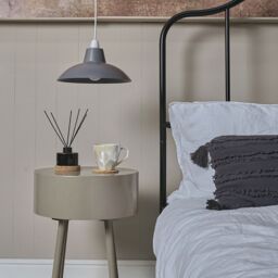 ValueLights Civic Pair of Grey Ceiling Pendant Shades - thumbnail 1