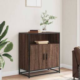 Berkfield Home Sideboard Brown Oak 68x35x76 cm Engineered Wood - Size: 68 x 35 x 76 cm - thumbnail 1