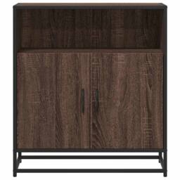 Berkfield Home Sideboard Brown Oak 68x35x76 cm Engineered Wood - Size: 68 x 35 x 76 cm - thumbnail 4