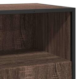 Berkfield Home Sideboard Brown Oak 68x35x76 cm Engineered Wood - Size: 68 x 35 x 76 cm - thumbnail 8