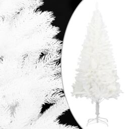 Berkfield Home Artificial Christmas Tree Lifelike Needles White 120 cm - thumbnail 1