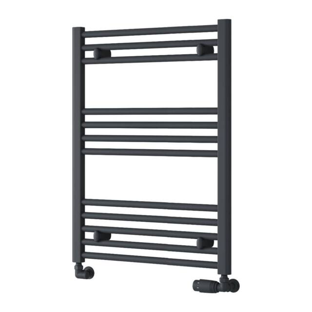 Bathroom Kingdom Capo Anthracite Straight Heated Towel Rail 800x600 in Grey - image 1