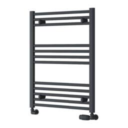 Bathroom Kingdom Capo Anthracite Straight Heated Towel Rail 800x600 in Grey