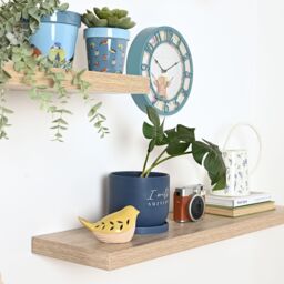 Country Living The Collection Outdoor Clock - Highland Cow in Mid Blue - thumbnail 3